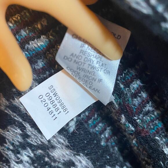 J. Jill Multicolor Jacquard Coatigan Cardigan Jacket Button Closure Colorful XS - Picture 10 of 12